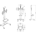 Multibrackets 2319 M Public Floorstand Basic 150 Trolley incl shelf & camera holder product image