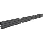 Multibrackets 3880 M Pro Series - Triple Screen Rail 348cm Black (for Pro Series Installations; 3 × 100cm, 1 × 48cm and joining strips)