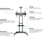 Multibrackets 4627 M Public Floorstand Basic 180 trolley incl shelf & camera holder product image