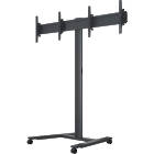 Multibrackets 5358 M Public Display Stand 180 HD Dual Black|Side-By-Side Dual Monitor Trolley product image