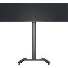 Multibrackets 5358 M Public Display Stand 180 HD Dual Black|Side-By-Side Dual Monitor Trolley product image