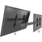 Multibrackets 5773 M Wallmount Pro MBW2UHD Micro Adjustable Black|2 × Monitor HD Wall Mount product image