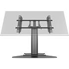 Multibrackets 6799 M Public Display Stand 80 HD Floorbase Single Black|0–90° Tilting Low-Level Monitor Plinth Stand Front View product image