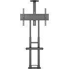 Multibrackets 7246 M Public Floormount Basic 180 bolt-down stand incl shelf & camera holder Front View product image