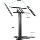 Multibrackets 7413 M Public Display Stand 110 HD Floorbase Single Black|0–90° Tilting Low-Level Monitor Plinth Stand product image