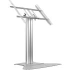 Multibrackets 7420 M Public Display Stand 110 HD Floorbase Single Silver|0–90° Tilting Low-Level Monitor Plinth Stand product image