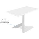 Multibrackets 7420 M Public Display Stand 110 HD Floorbase Single Silver|0–90° Tilting Low-Level Monitor Plinth Stand product image