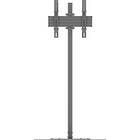 Multibrackets 8946 M Single Pole Floorbase Pro Monitor Stand Front View product image