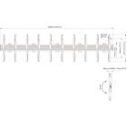 Multibrackets 9504 M Wallmount Pro MBW5U Micro Adjustable Black|5 × Monitor Wall Mount product image