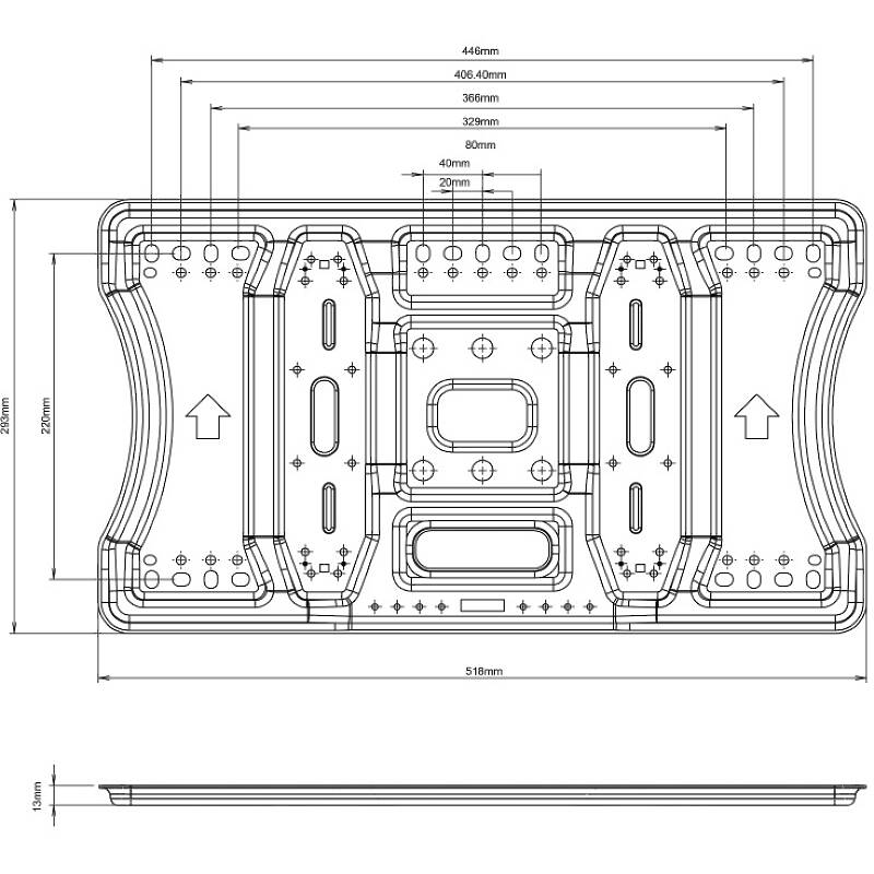 Multibrackets 9697 M VESA Super Slim Tilt & Turn Plus HD Monitor Wall Mount product image