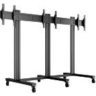 Multibrackets 9789 Public Video Wall Stand Monitor Trolley for 3 inline displays product image