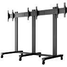 Multibrackets 9789 Public Video Wall Stand Monitor Trolley for 3 inline displays product image