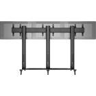 Multibrackets 9789 Public Video Wall Stand Monitor Trolley for 3 inline displays product image