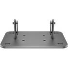 Multibrackets 9840 M Public Display Floormount Fixed Base Black|Monitor Stand Bolt-Down Base Front View product image