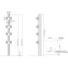 Multibrackets MBFSC4U M Floorstand Column Pro 180 VESA 75/100 | Multi-monitor free-standing or bolt-down stand product image