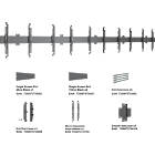 Multibrackets MBW5U Micro Adjustable M Wallmount Pro 5 × Monitor Wall Mount product image