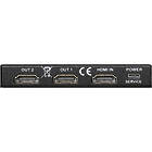 SY Electronics HS12E-18G 1:2 4K HDMI 2.0 Splitter connectivity (terminals) product image