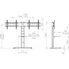 Unicol ACHP Avecta Twin-Screen Hi-Level Plinth Stand product image