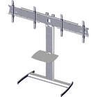 Unicol ACHP Avecta Twin-Screen Hi-Level Plinth Stand finished in silver product image