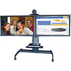 Avecta Twin‑screen Low‑Level trolley for 33‑57" monitors