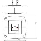 Unicol ASLBB Avecta Back-to-Back Plinth Base product image