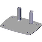 Unicol AVF Compact bolt-down base for AVECTA series, 150mm column centres finished in silver product image