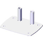 Unicol AVF Compact bolt-down base for AVECTA series, 150mm column centres finished in white product image