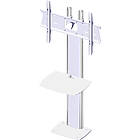 Unicol AVHBD Avecta height adjustable bolt-down Monitor/TV stand finished in white product image