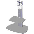 Unicol AVLP1B Avecta Low Level Monitor/TV floor stand finished in silver product image