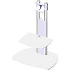 Unicol AVLP1B Avecta Low Level Monitor/TV floor stand finished in white product image