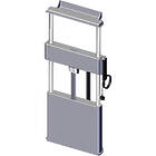 Unicol AVMW71 PowaLift Floor-to-Wall electric monitor lift for 33-70" Large Format Displays finished in silver product image