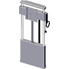 Unicol AVMW91 PowaLift Floor-to-Wall Electric Monitor Lift for finished in silver product image