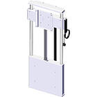 Unicol AVMW91 PowaLift Floor-to-Wall Electric Monitor Lift for finished in white product image