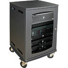 Unicol AVR5 Avecta square style free standing AV cabinet trolley (500w × 835h × 565d with in-built rack mounting)