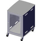Unicol AVR7 Avecta  Extra Deep AV Cabinet Trolley finished in silver product image