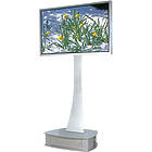 Unicol AX16P Axia stand, high-level with locking cabinet for Monitor or TV screens up to 70