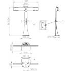 Unicol AXC15BD Axia  Dual TV/Monitor High Level Bolt-Down Stand product image