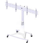 Unicol AXC15T51 Axia Twin TV/Monitor Hi Level Trolley finished in white product image