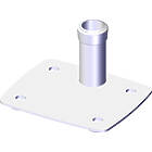 Unicol ESF 29×24cm Compact bolt down base for single column Unicol flat panel stand finished in white product image