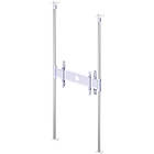 Unicol FCGD1 Goal Post Style Back-to-Back Floor-to-Ceiling Kit finished in white product image