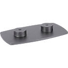 Unicol FP8 Dual column base plate for floor to ceiling brackets (110mm centres)
