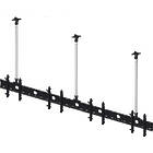 Inline multi‑screen ceiling mount for 4 × 46" large format displays