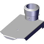 Unicol MCM1 Single column bespoke video conference camera mount finished in silver product image