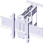 Unicol PLA4 Panarm Heavy Duty Parallel Action Dual Arm Swing-Out Monitor Wall Mount finished in white product image