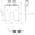 Unicol PS123030 Twin Column Suspension Adaptor for Pozimount/Xactmatch Wall Mounts product image