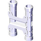 Unicol PS6A1 Twin floor to ceiling twin column coupler finished in white product image