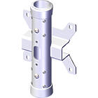 Unicol PS6U1 Single floor to ceiling column coupler with screen mount. product image