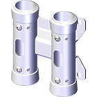 Unicol PS6V1 Twin floor to ceiling twin column coupler with screen mount product image
