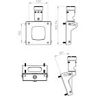 Unicol PS7 Single Column Tilting Suspension Adaptor for Pozimount/Xactmatch Wall Mounts product image