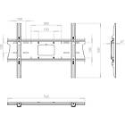 Unicol PZX1SS Pozimount Stainless Steel Non-tilting Wall mount for Monitors/TVs product image